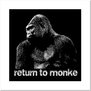 Return to Monke Gorilla Posters and Art